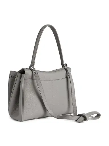 Balenciaga Women's Rodeo Small Grained Calfskin Top Handle Bag - Grey | Thumbnail 3
