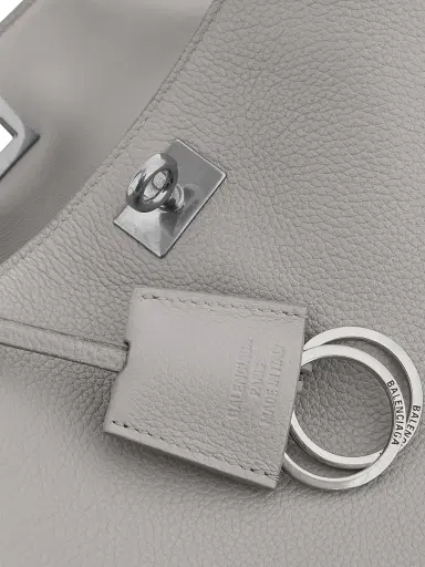 Balenciaga Women's Rodeo Small Grained Calfskin Top Handle Bag - Grey | Thumbnail 6