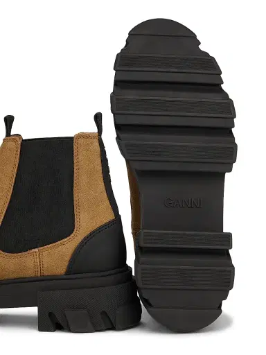 Ganni Women's Cleated Two-Tone Chelsea Boots - Cognac - Size 11 | Thumbnail 6 Ganni Women's Cleated Two-Tone Chelsea Boots - Cognac - Size 11 | Thumbnail 6