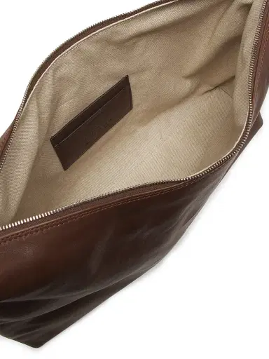 Liffner Women's Pillow Leather Shoulder Bag - Dark Brown | Thumbnail 4 Liffner Women's Pillow Leather Shoulder Bag - Dark Brown | Thumbnail 4
