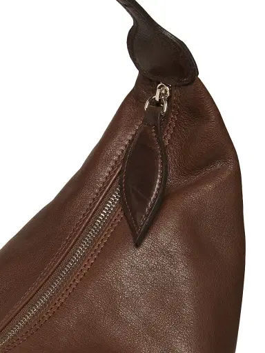 Liffner Women's Pillow Leather Shoulder Bag - Dark Brown | Thumbnail 6 Liffner Women's Pillow Leather Shoulder Bag - Dark Brown | Thumbnail 6