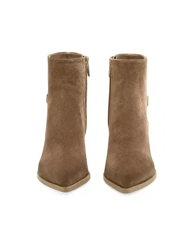 Santoni Women's Elly 65MM Suede Ankle Boots - Brown - Size 12 | Thumbnail 3 Santoni Women's Elly 65MM Suede Ankle Boots - Brown - Size 12 | Thumbnail 3