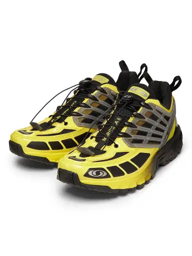MM6 MAISON MARGIELA Men's x Salomon ACS Pro Sneakers - Black Blazing Yellow - Size 8 | Thumbnail 2