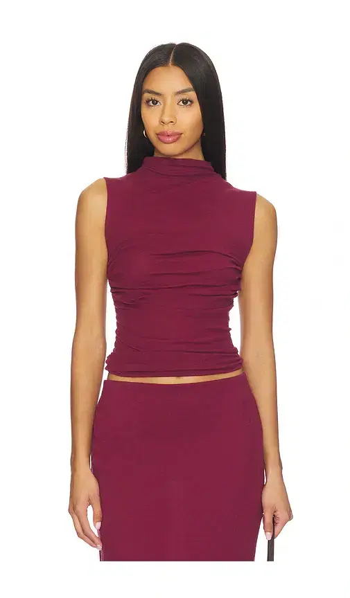 Enza Costa Cashmere Sleeveless Twist Top