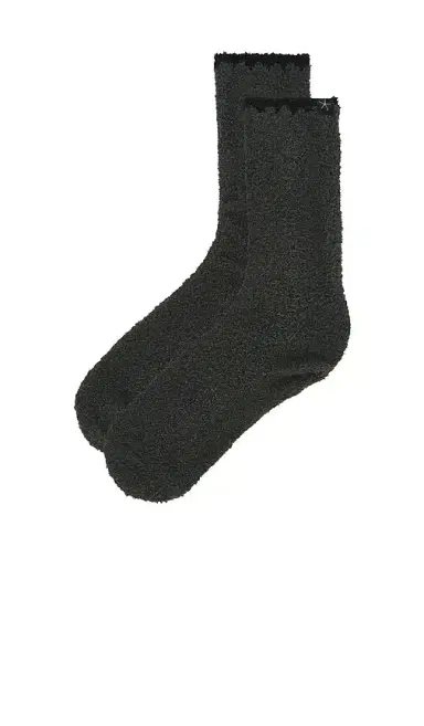 Barefoot Dreams Cozychic Blanket Stitch Rib Socks | Thumbnail 2 Barefoot Dreams Cozychic Blanket Stitch Rib Socks | Thumbnail 2