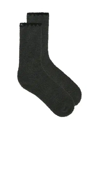 Barefoot Dreams Cozychic Blanket Stitch Rib Socks | Thumbnail 1 Barefoot Dreams Cozychic Blanket Stitch Rib Socks | Thumbnail 1