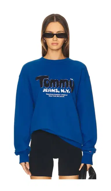 Tommy Jeans Boucle Crew Neck Sweatshirt | Thumbnail 1