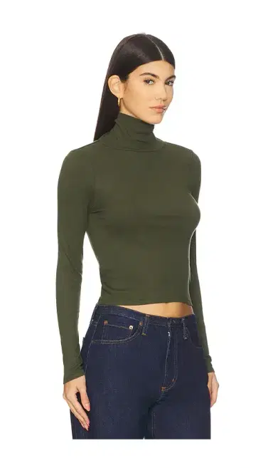 Bobi Crop Turtleneck Top | Thumbnail 2 Bobi Crop Turtleneck Top | Thumbnail 2
