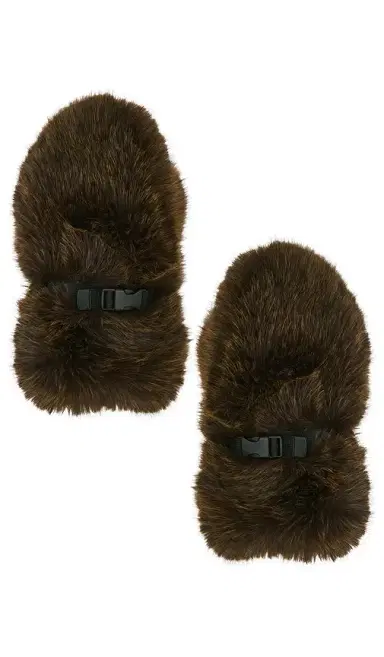 JOCELYN Faux Fox Mittens | Thumbnail 1 JOCELYN Faux Fox Mittens | Thumbnail 1