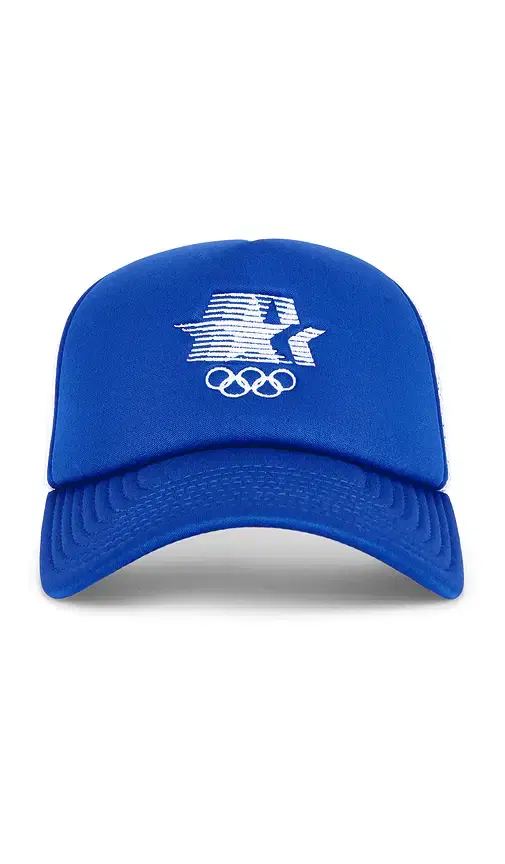 Olympics Heritage Los Angeles 84 Stars And Rings Foam Trucker Hat