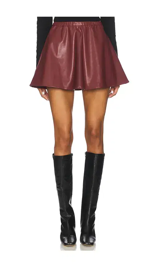 Lovers and Friends Jordan Faux Leather Mini Skirt
