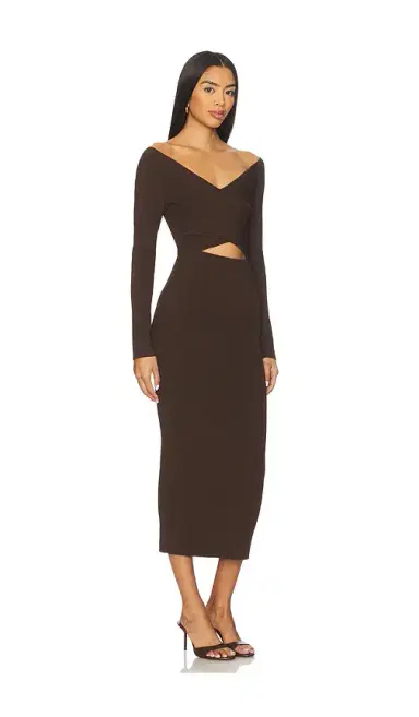 Lapointe Matte Viscose Cross Front Dress | Thumbnail 2