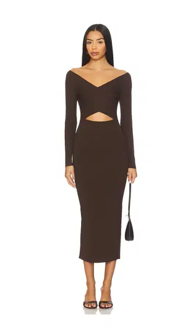 Lapointe Matte Viscose Cross Front Dress | Thumbnail 1