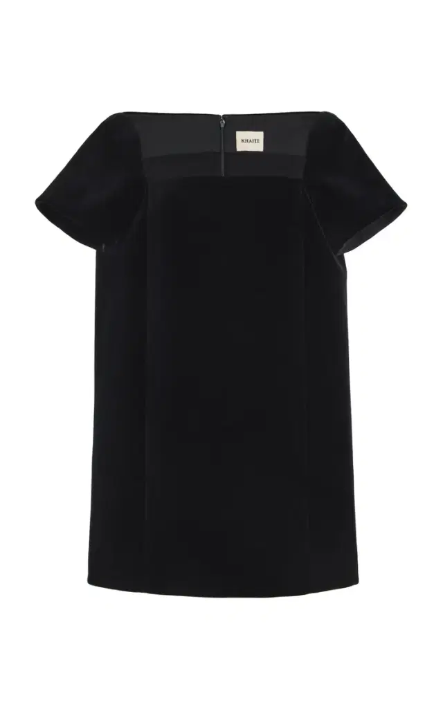 Khaite Benji Velvet Mini Dress