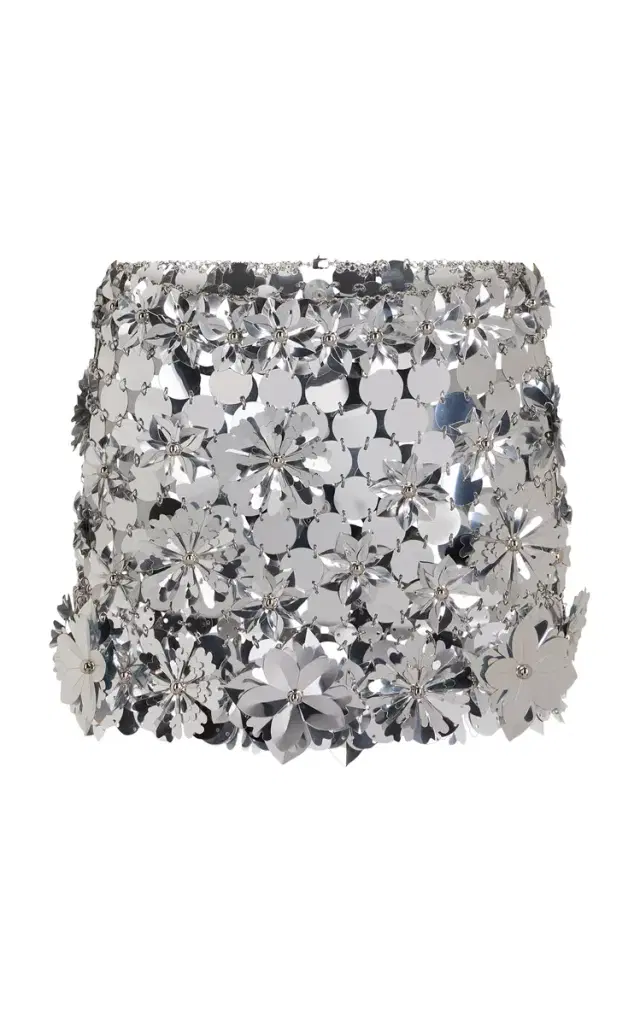 Rabanne Metallic Chainmail Mini Skirt