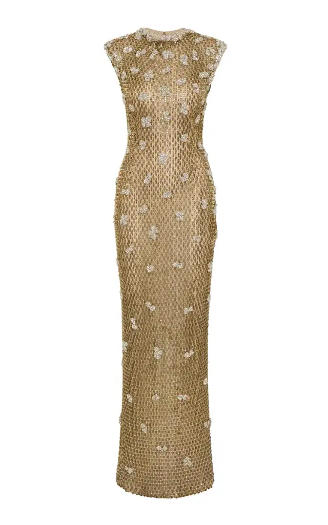 Rachel Gilbert Solana Embellished Tulle Gown