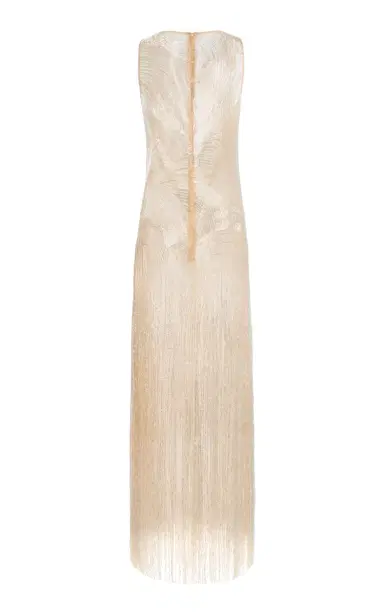 Oscar de la Renta Metallic-Fringed Gown | Thumbnail 12 Oscar de la Renta Metallic-Fringed Gown | Thumbnail 12