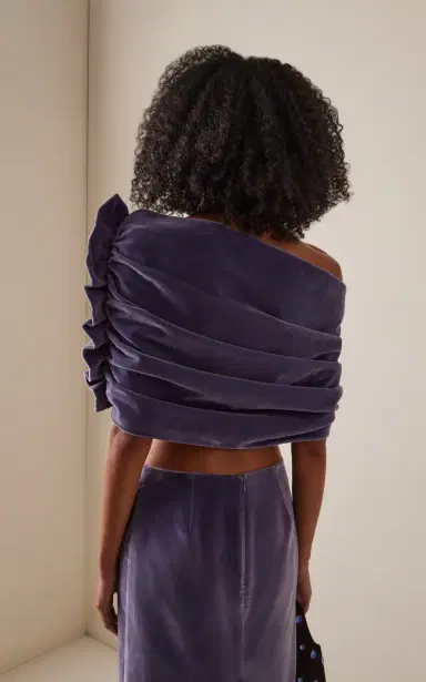 COLLEEN ALLEN Exclusive Cotton Velvet Shawl | Thumbnail 6