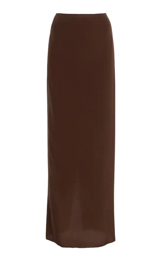 COLLEEN ALLEN Exclusive Silk Maxi Skirt