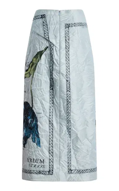 Erdem Printed Draped Midi Skirt | Thumbnail 5 Erdem Printed Draped Midi Skirt | Thumbnail 5