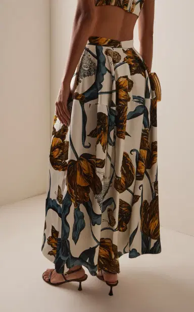 Erdem Printed Midi Skirt | Thumbnail 4 Erdem Printed Midi Skirt | Thumbnail 4