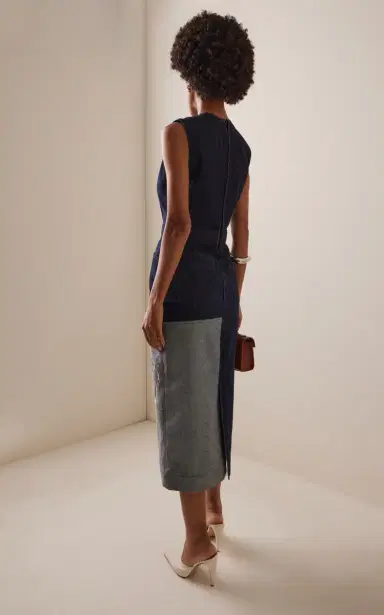 Erdem Embroidered Fluted Cotton Midi Dress | Thumbnail 4