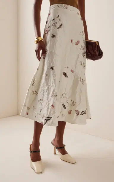 Erdem Printed Midi Skirt | Thumbnail 3