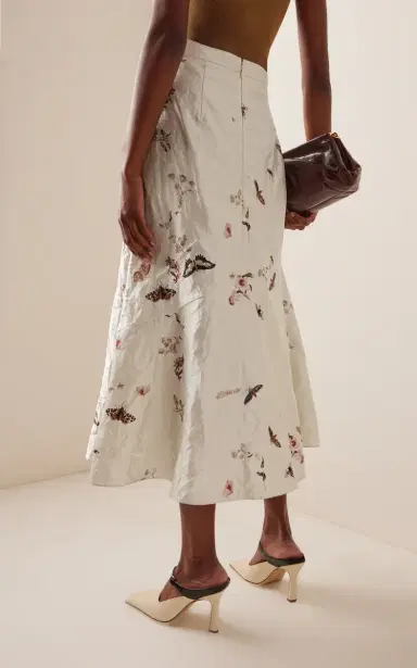 Erdem Printed Midi Skirt | Thumbnail 4