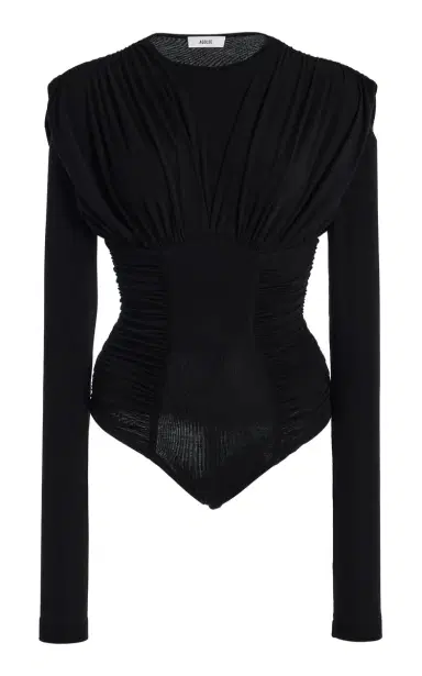 Agolde Abbi Ruched Jersey Bodysuit | Thumbnail 2 Agolde Abbi Ruched Jersey Bodysuit | Thumbnail 2