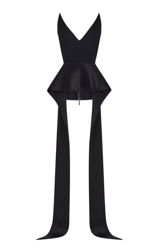 Frame Strapless Peplum Top