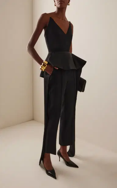 Maticevski Relate Satin-Trimmed Crepe Pants | Thumbnail 2