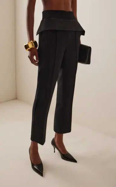Maticevski Relate Satin-Trimmed Crepe Pants | Thumbnail 3