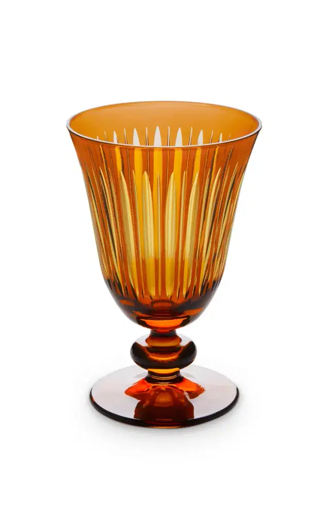 Prism Wine Glasses (Set Of 4) - Amber/Honey - N/a