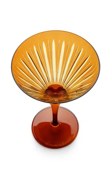 L'Objet Prism Martini Glasses (Set Of 4) - Amber/Honey - N/a | Thumbnail 2