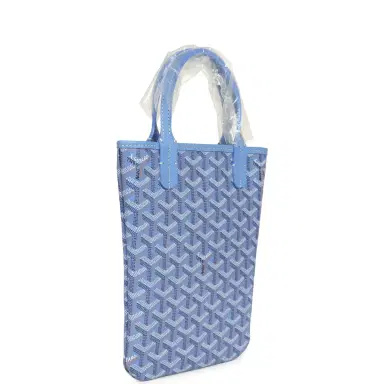 goyard Goyard Goyardine Canvas Iris Poitiers PM Bag Palladium Hardware | Thumbnail 2 goyard Goyard Goyardine Canvas Iris Poitiers PM Bag Palladium Hardware | Thumbnail 2