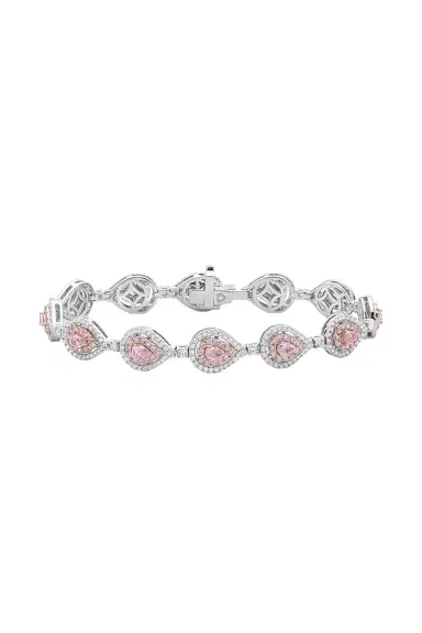 RARE COLORS BY NAMDAR Pink White Diamond Alternating Bracelet | Thumbnail 1