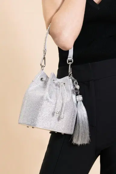 Judith Leiber Piper Fullbead Bucket Bag | Thumbnail 3