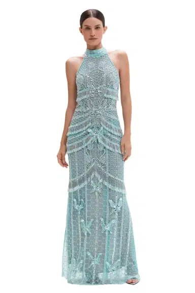 PatBo BUTTERFLY EMBROIDERY MAXI DRESS | Thumbnail 1