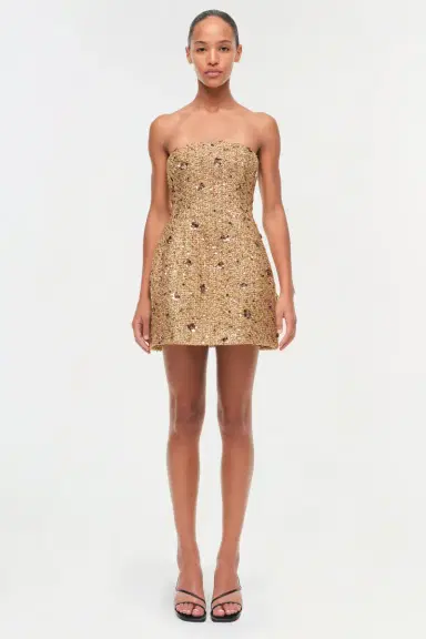 Simkhai Kit Gilded Tweed Mini Dress | Thumbnail 6 Simkhai Kit Gilded Tweed Mini Dress | Thumbnail 6