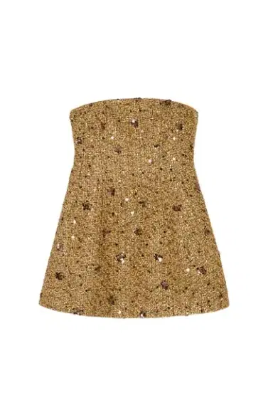Simkhai Kit Gilded Tweed Mini Dress | Thumbnail 1 Simkhai Kit Gilded Tweed Mini Dress | Thumbnail 1