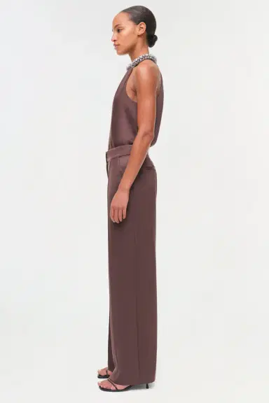 Simkhai Kyra Satin Wide Leg Pant | Thumbnail 5 Simkhai Kyra Satin Wide Leg Pant | Thumbnail 5