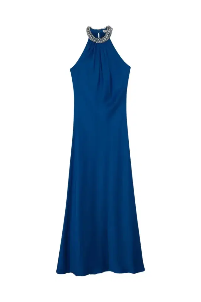 Navina Satin Embellished Gown