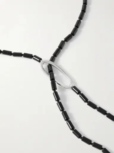 AGMES Annaya Sterling Silver Onyx Necklace | Thumbnail 3 AGMES Annaya Sterling Silver Onyx Necklace | Thumbnail 3