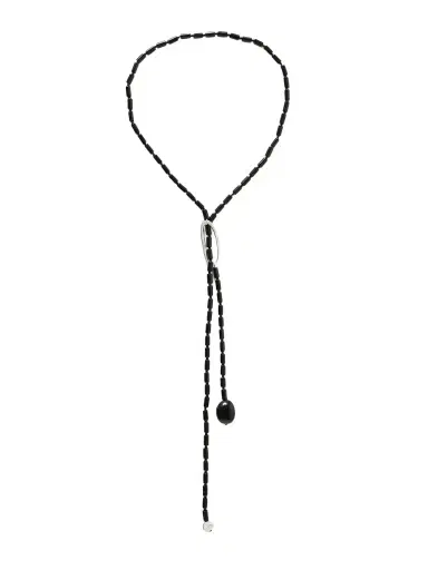 AGMES Annaya Sterling Silver Onyx Necklace | Thumbnail 1 AGMES Annaya Sterling Silver Onyx Necklace | Thumbnail 1