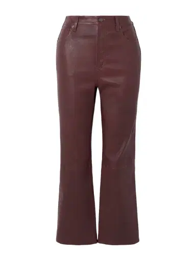 Frame The Reboot Cropped Leather Flared Pants | Thumbnail 1