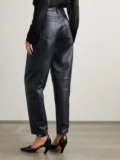 Frame The Leather Neat Leather Barrel-leg Pants | Thumbnail 4 Frame The Leather Neat Leather Barrel-leg Pants | Thumbnail 4