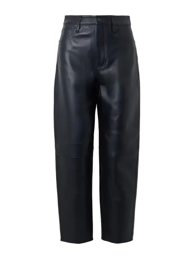 The Leather Neat Leather Barrel-leg Pants