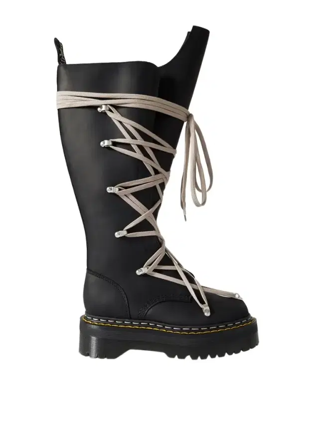 + Dr. Martens 1460 Quad Sole Pentalace Leather Knee Boots