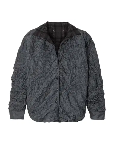 Maison Margiela Padded Wool-trimmed Quilted Crinkled Shell Jacket | Thumbnail 1