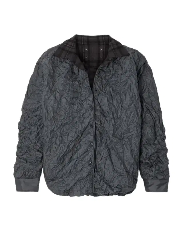 Padded Wool-trimmed Quilted Crinkled Shell Jacket